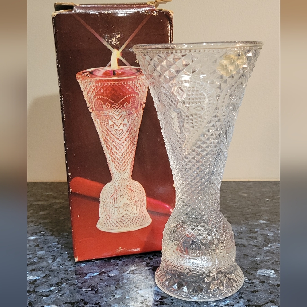 1979 Avon "Heart and Diamond" Convertible Candlestick (candle not included)